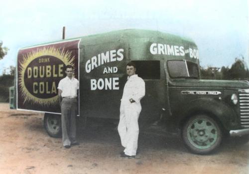 A Grimes & Bone delivery truck in the 1950s