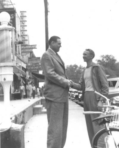 Marvin Barron with Big Jim Folsom in 1950s