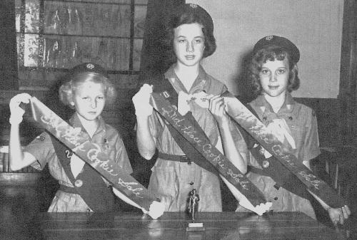Girl Scout cookie sales leaders - 1961