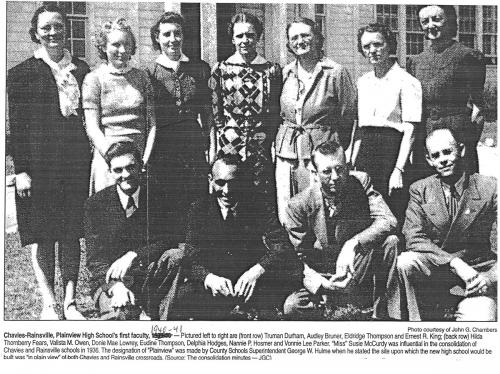 1940 Plainview School faculty